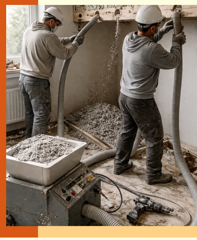 Заполнение пустот перекрытий пеной и наполнителями в Краснотурьинске