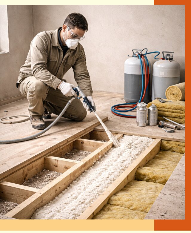 Заполнение полостей межэтажного перекрытия в Краснотурьинске от 4466 руб. | ТепломастерКту