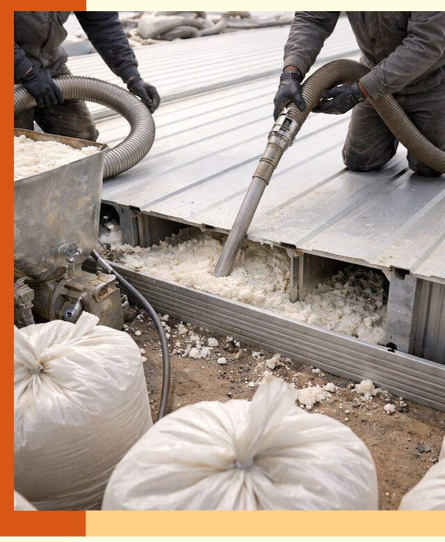 Заполнение пустот кровельных панелей пенными и мокрыми герметиками в Краснотурьинске