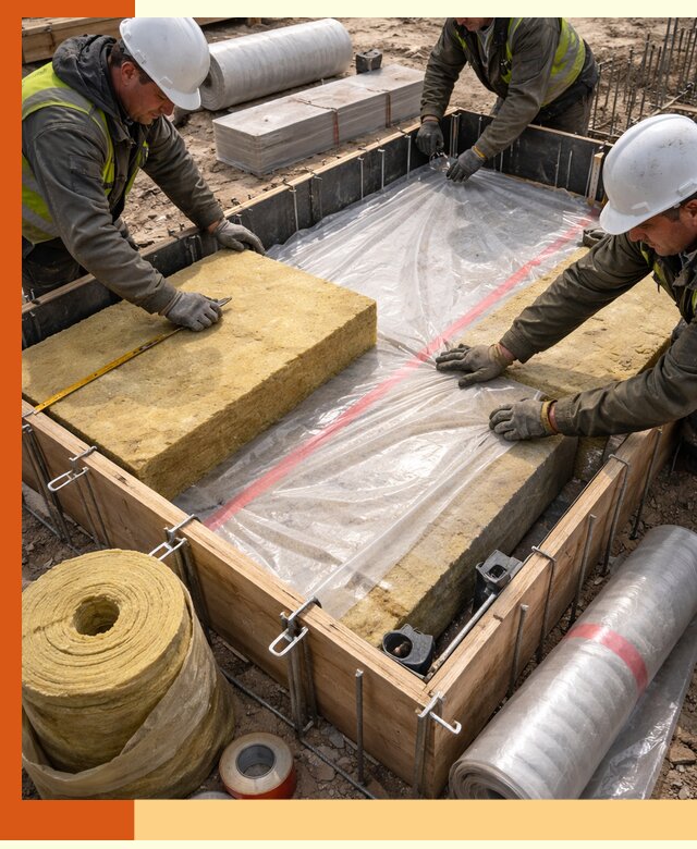 Теплоизоляция опалубки для строительства в Краснотурьинске