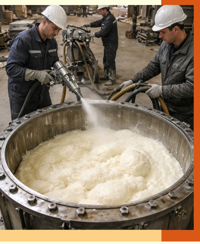 Заливка ППУ в емкости в Краснотурьинске от 7709 руб. — утепление емкости под ключ | ТепломастерКту