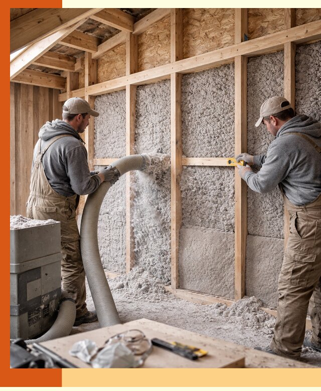 Утепление эковатой стен, потолков и перекрытий в Краснотурьинске