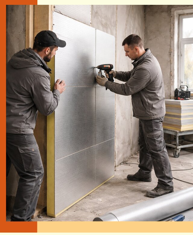 Утепление PIR панелями домов и зданий в Краснотурьинске