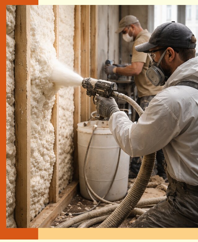 Утепление пеноизолом жилых и коммерческих объектов в Краснотурьинске