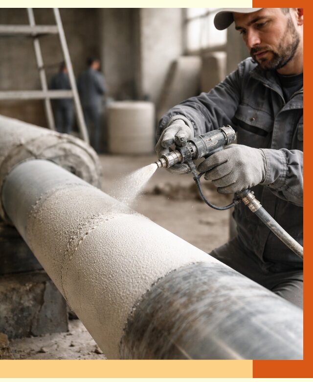 Утепление труб жидкой теплоизоляцией в Краснотурьинске от 7975 руб. под ключ | ТепломастерКту