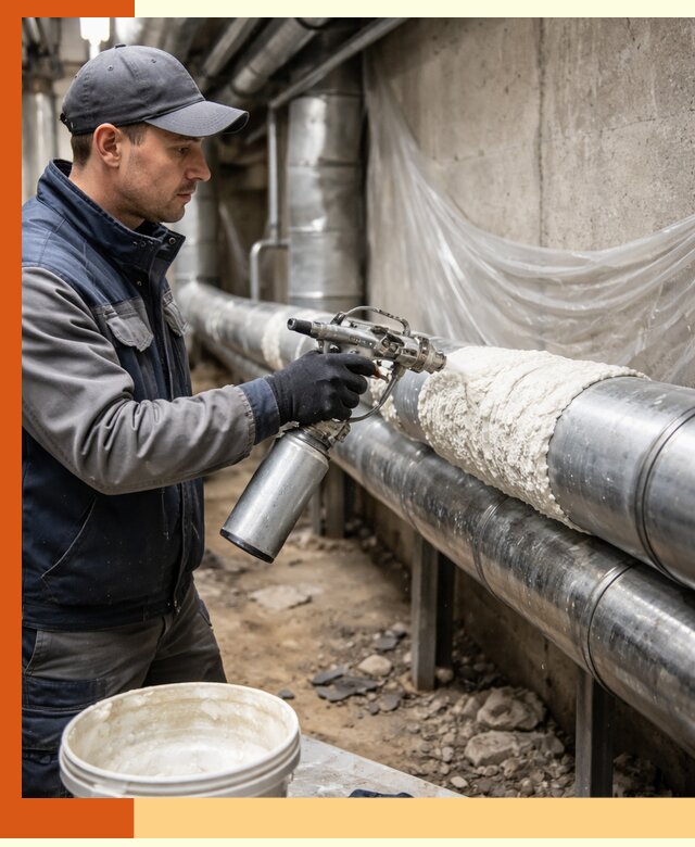 Утепление труб жидкой теплоизоляцией в Краснотурьинске