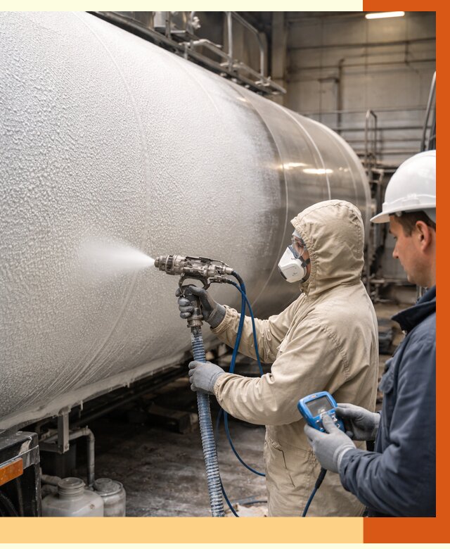 Утепление автоцистерны жидкой теплоизоляцией в Краснотурьинске от 15418 руб. под ключ | ТепломастерКту
