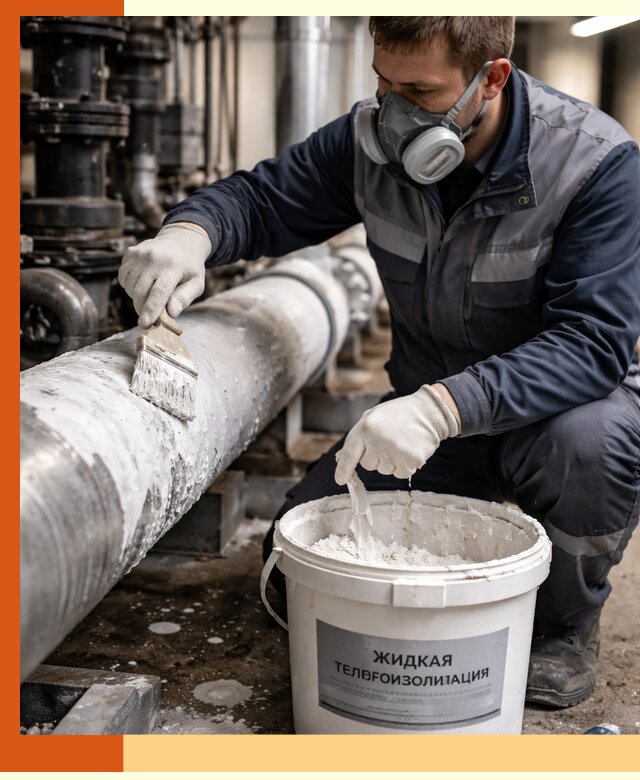 Утепление оборудования жидкой теплоизоляцией в Краснотурьинске