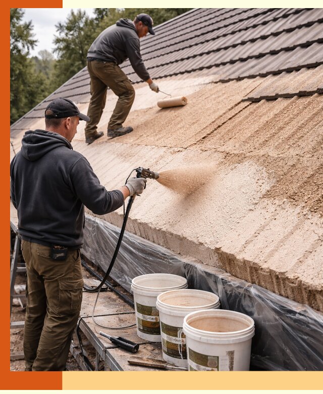 Утепление кровли жидкой пробкой в Краснотурьинске для домов и зданий