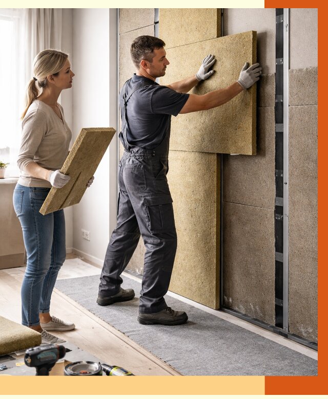 Профессиональная шумоизоляция квартиры в Краснотурьинске от 7975 руб. за м2 | ТепломастерКту