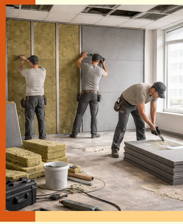 Профессиональная шумоизоляция офисов в Краснотурьинске для комфорта сотрудников