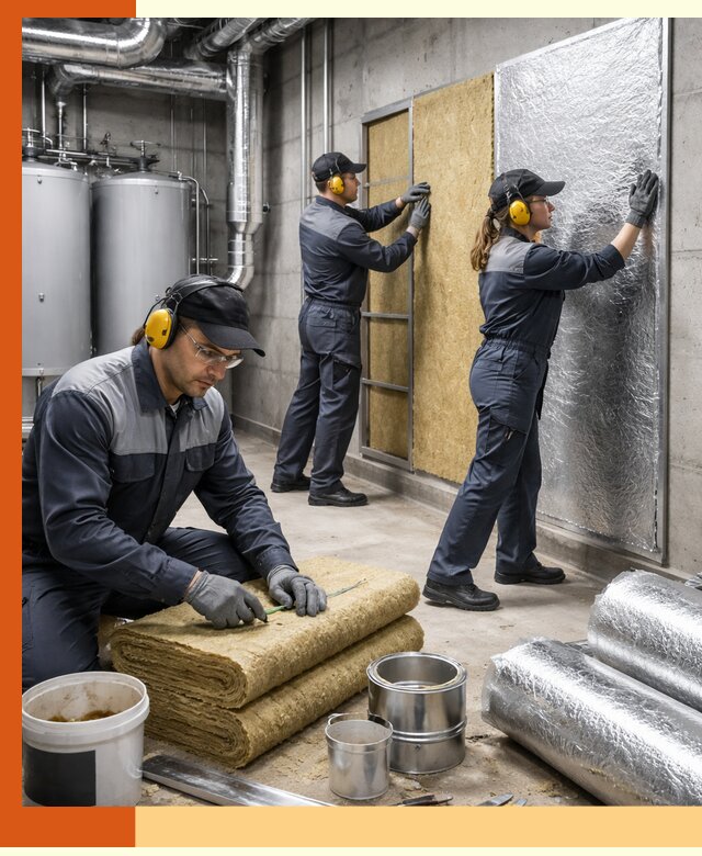 Шумоизоляция котельной в Краснотурьинске: профессиональный монтаж и материалы