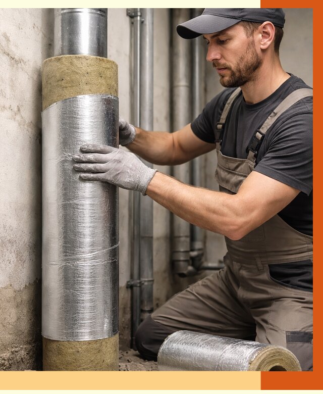 Шумоизоляция труб в Краснотурьинске от 1276 руб. — шумоподавление и звукоизоляция труб | ТепломастерКту