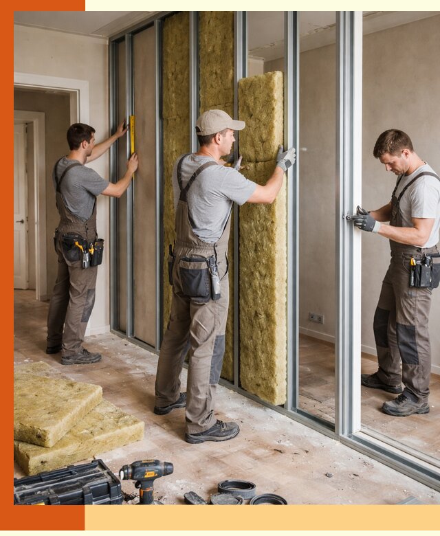 Шумоизоляция межкомнатных перегородок в Краснотурьинске эффективно и надёжно