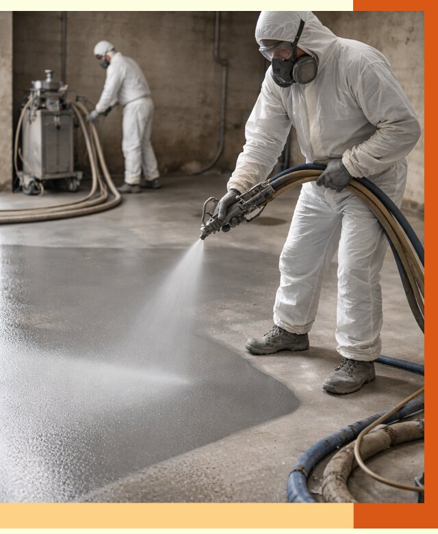 Гидроизоляция полимочевиной в Краснотурьинске от 9038 руб/м² — напыление полимерной гидроизоляции | ТепломастерКту