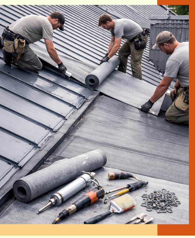 Гидроизоляция металлической кровли полимочевиной в Краснотурьинске от 9038 руб. | ТепломастерКту