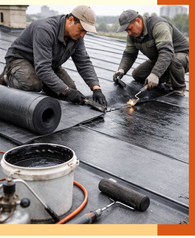 Гидроизоляция фальцевой кровли в Краснотурьинске от 7975 руб. под ключ | ТепломастерКту