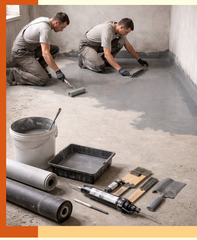 Гидроизоляция пола в Краснотурьинске — надежная защита от влаги и протечек