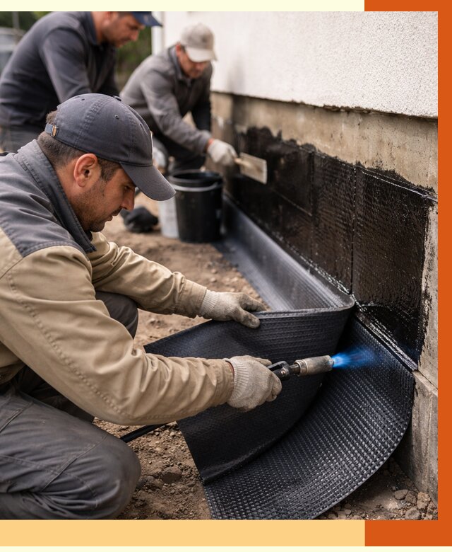 Гидроизоляция цоколя и отмостки в Краснотурьинске от 9038 руб. — ТепломастерКту