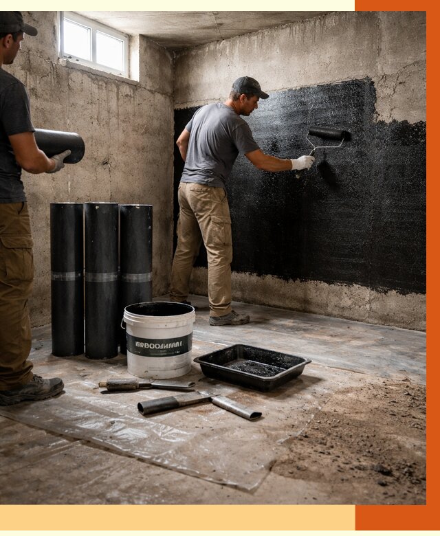 Гидроизоляция подвала в Краснотурьинске от 3722 руб. под ключ | Профессионально — ТепломастерКту