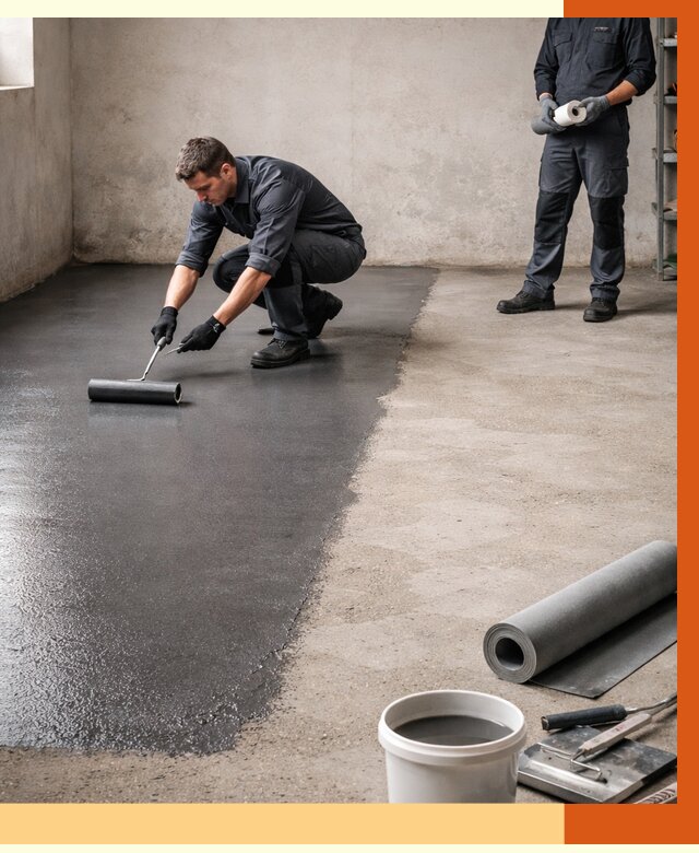 Гидроизоляция гаражного пола в Краснотурьинске от 3722 руб./м² — ТепломастерКту профессионально