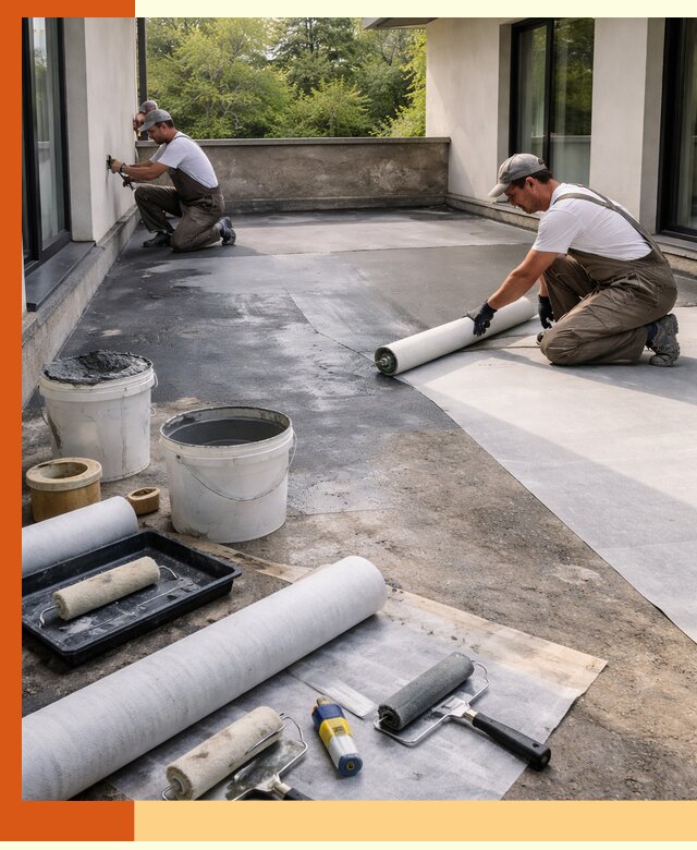 Гидроизоляция террасы в Краснотурьинске — надежная защита от влаги и протечек