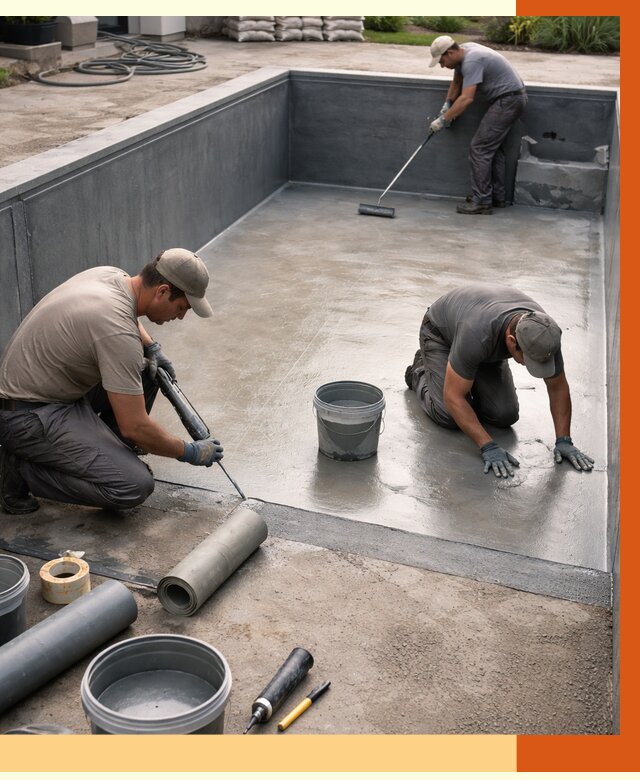 Профессиональная гидроизоляция бассейна в Краснотурьинске от 6911 руб. за м2 | ТепломастерКту